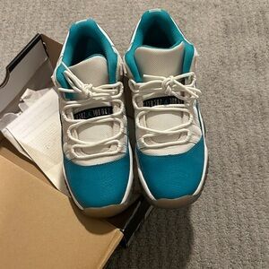 Authentic Air Jordan Low Retro 11 Aqua Safari White Turbo green volt ice-blk
